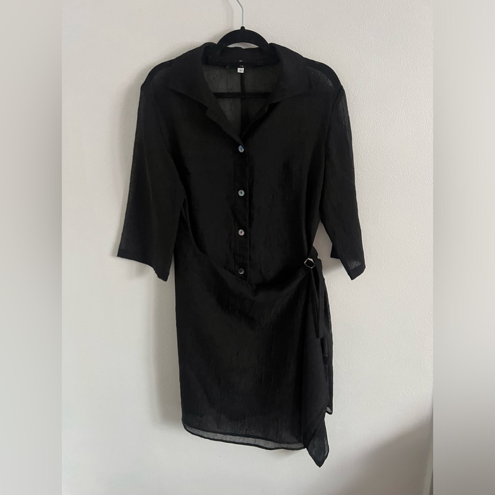 Sue Wong Sheer Vintage Dress, size Large - Picture 3 of 7